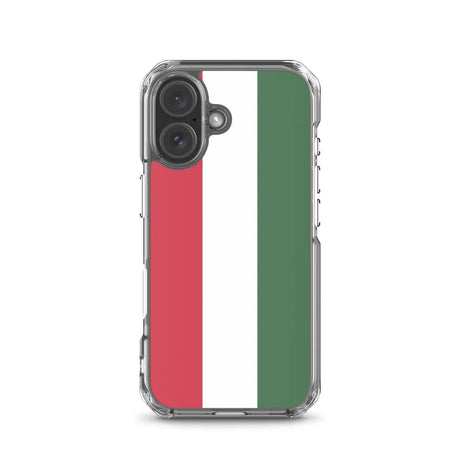 Coque iphone drapeau hongrie souple et antichoc transparente