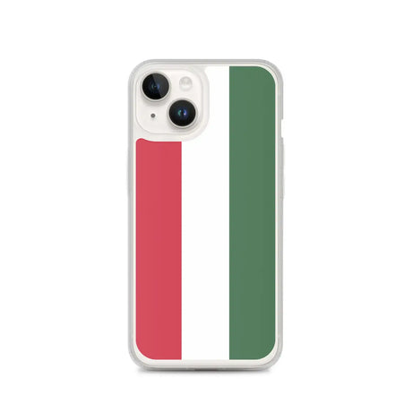 Coque iphone drapeau hongrie souple et antichoc transparente
