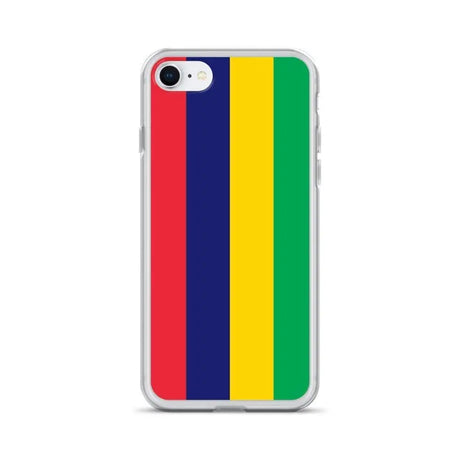 Coque iphone drapeau île maurice souple antichoc transparente