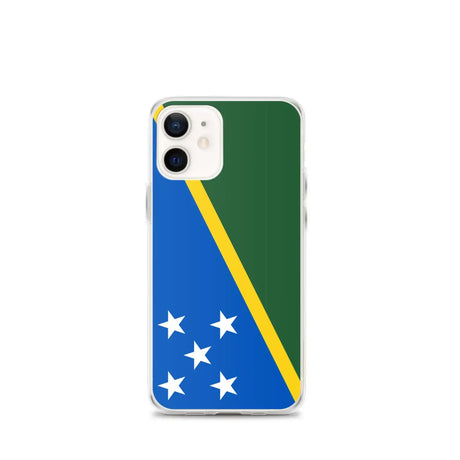 Coque iphone drapeau îles salomon souple antichoc transparente