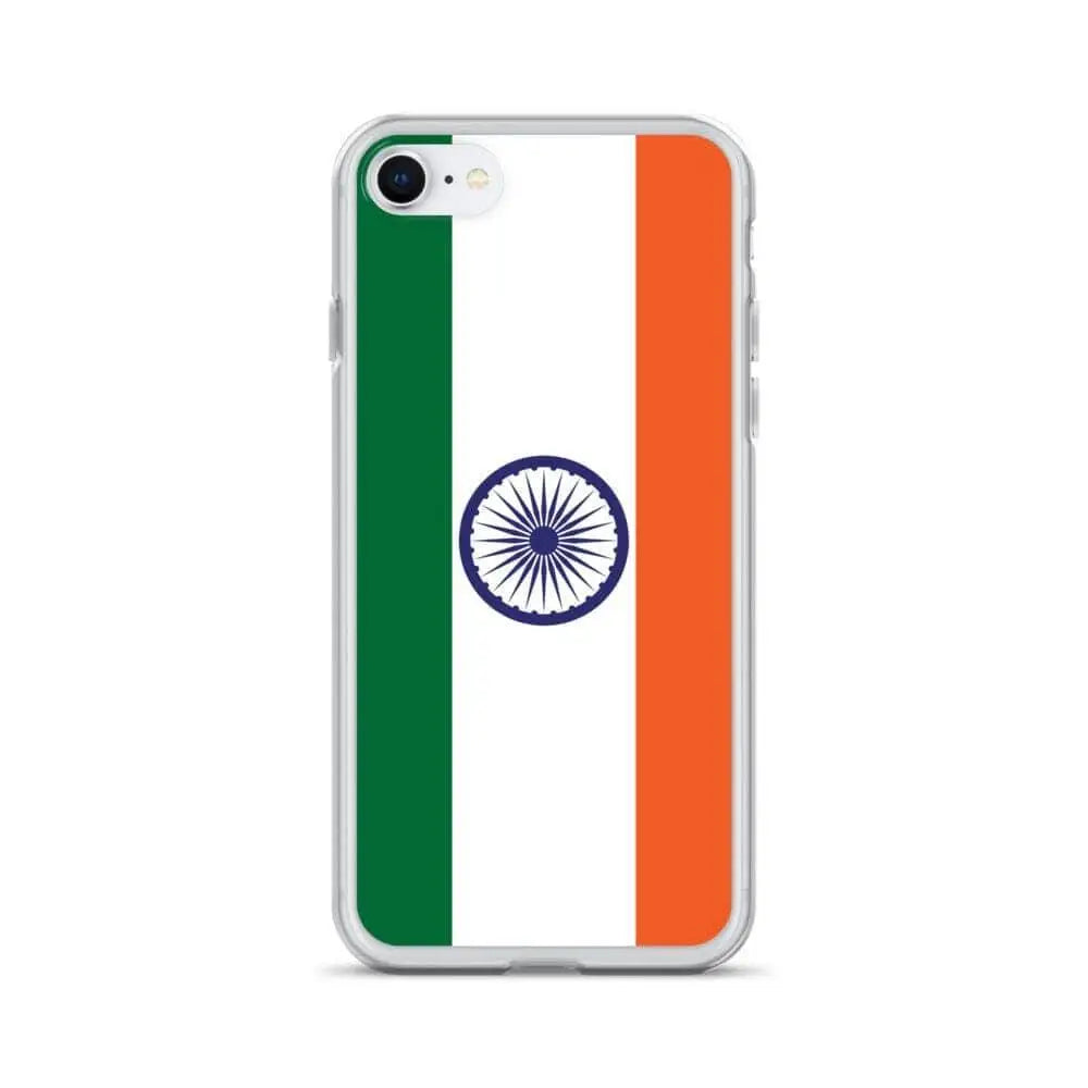 Coque iphone drapeau inde souple antichoc transparente