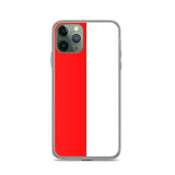 Coque iphone drapeau indonésie souple antichoc transparente