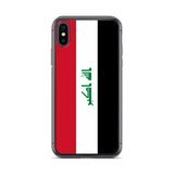 Coque iphone drapeau irak souple antichoc transparente