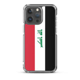 Coque iphone drapeau irak souple antichoc transparente