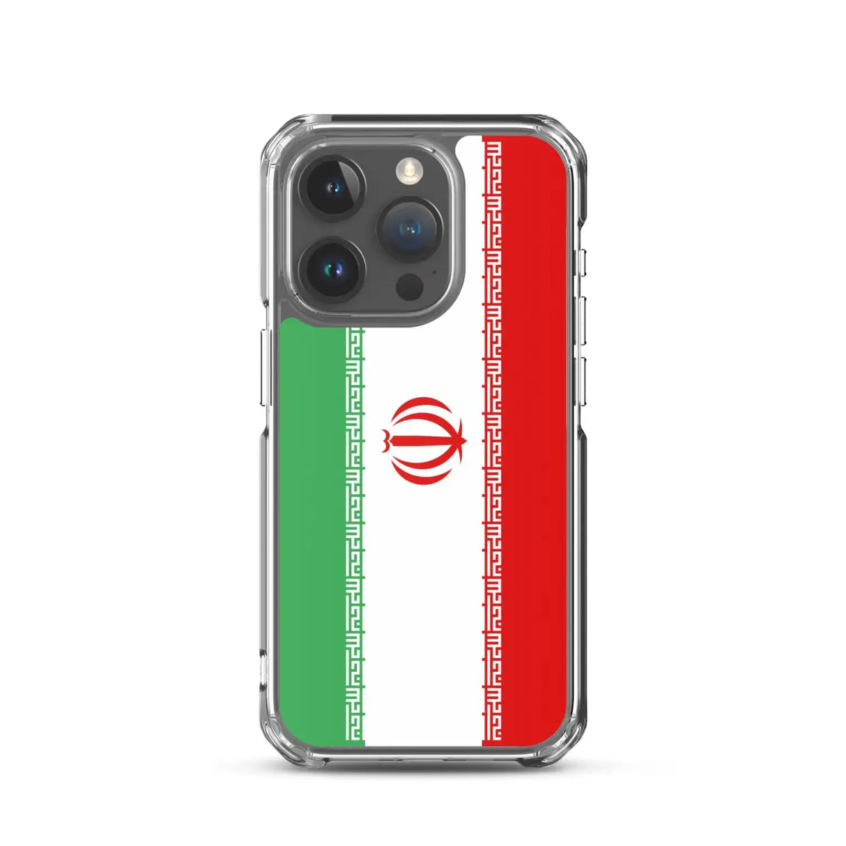 Coque iphone drapeau iran souple antichoc transparente