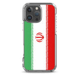 Coque iphone drapeau iran souple antichoc transparente