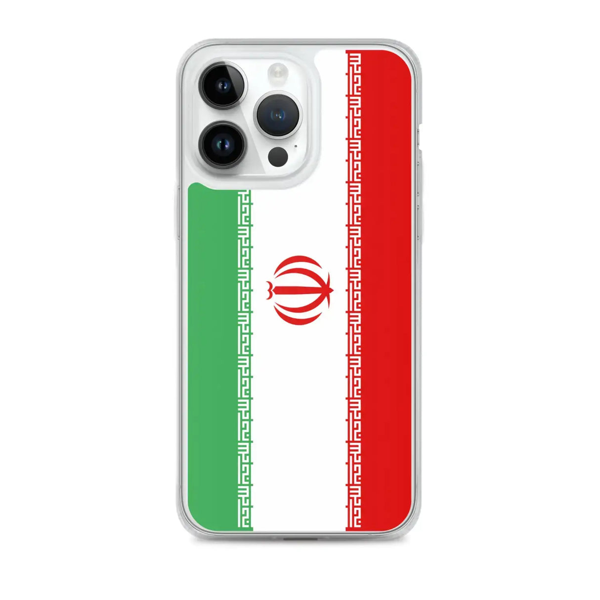 Coque iphone drapeau iran souple antichoc transparente