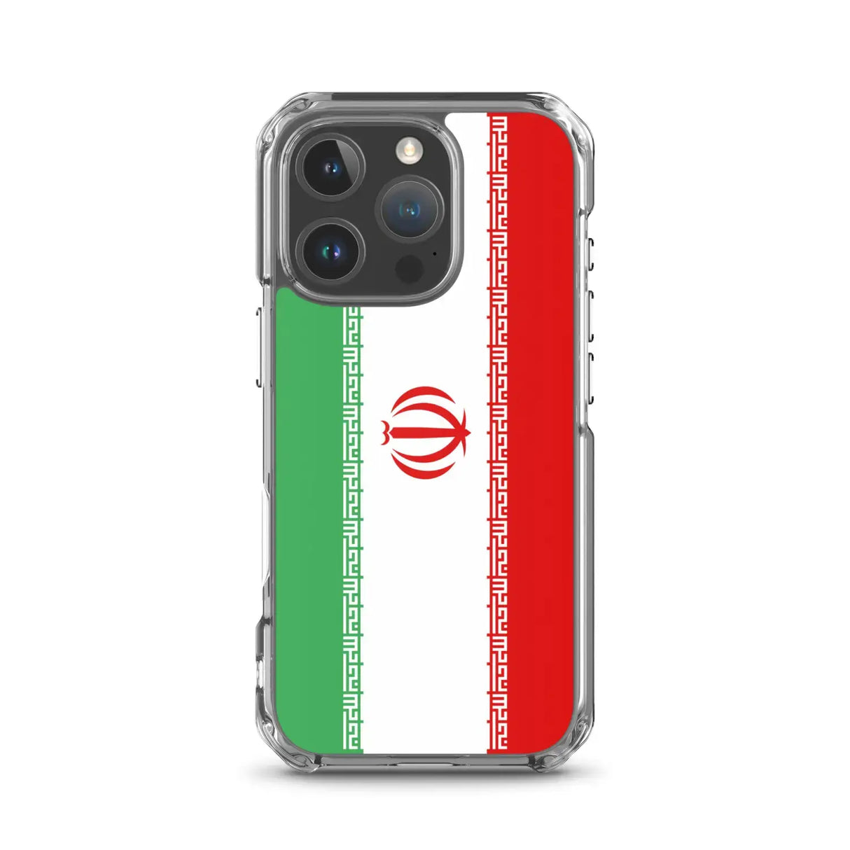 Coque iphone drapeau iran souple antichoc transparente