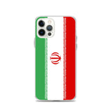 Coque iphone drapeau iran souple antichoc transparente
