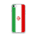 Coque iphone drapeau iran souple antichoc transparente