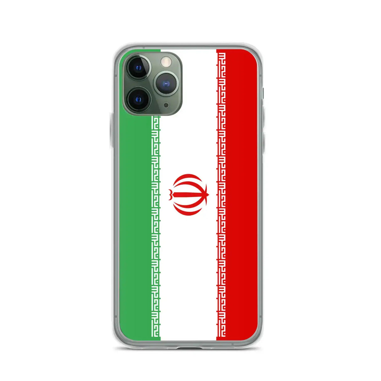 Coque iphone drapeau iran souple antichoc transparente