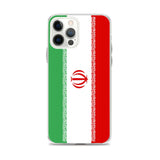 Coque iphone drapeau iran souple antichoc transparente