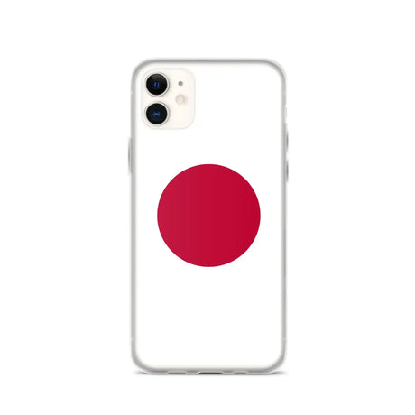 Coque iphone drapeau japon souple antichoc transparente