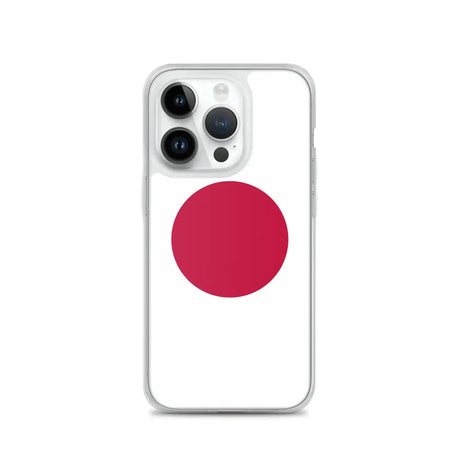 Coque iphone drapeau japon souple antichoc transparente