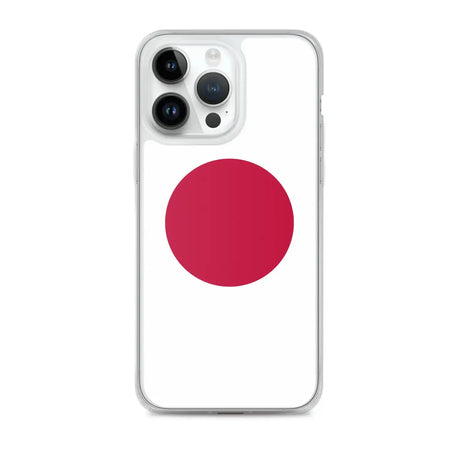 Coque iphone drapeau japon souple antichoc transparente