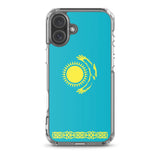 Coque iphone drapeau kazakhstan souple antichoc transparente