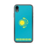Coque iphone drapeau kazakhstan souple antichoc transparente
