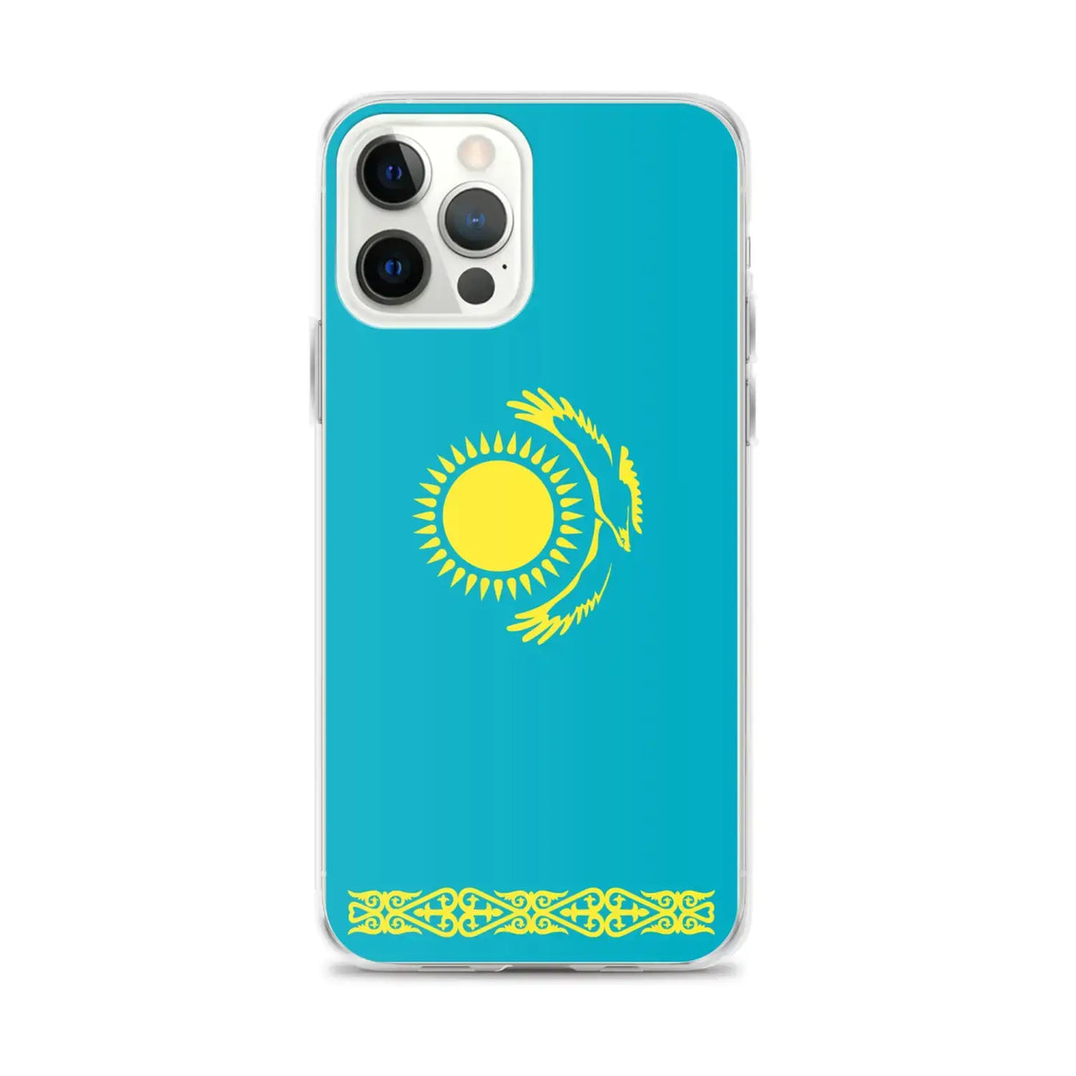 Coque iphone drapeau kazakhstan souple antichoc transparente