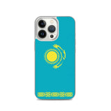 Coque iphone drapeau kazakhstan souple antichoc transparente
