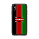 Coque iphone drapeau kenya souple antichoc transparente