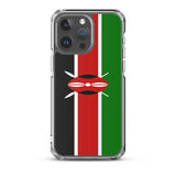 Coque iphone drapeau kenya souple antichoc transparente