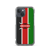 Coque iphone drapeau kenya souple antichoc transparente