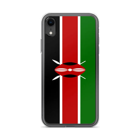 Coque iphone drapeau kenya souple antichoc transparente