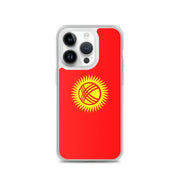 Coque iphone drapeau kirghizistan souple antichoc transparente