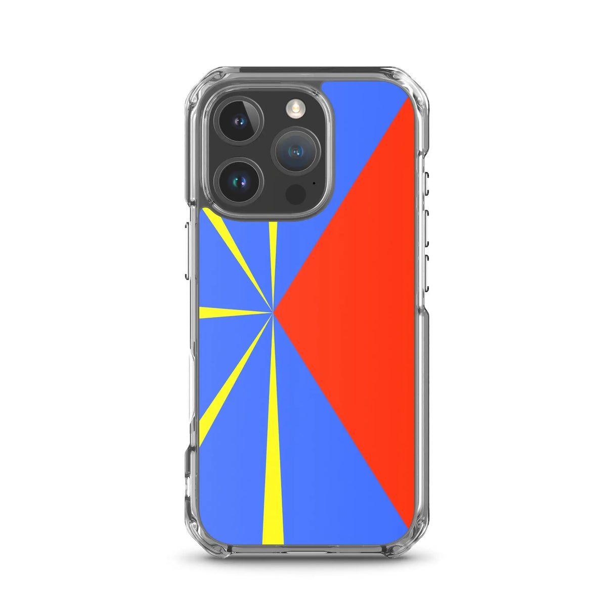 Coque iphone drapeau la réunion souple antichoc transparente