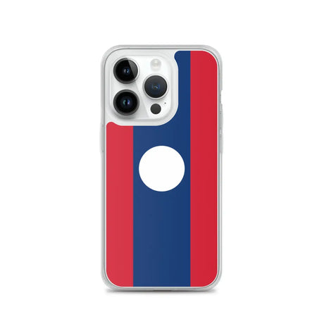 Coque iphone drapeau laos souple antichoc transparente