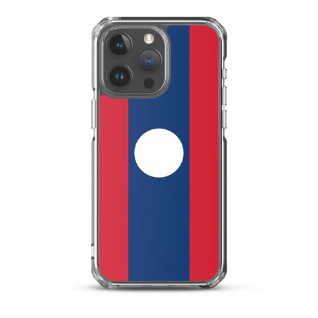 Coque iphone drapeau laos souple antichoc transparente