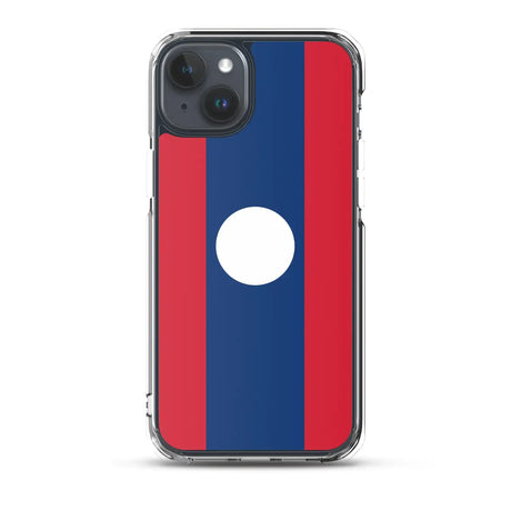 Coque iphone drapeau laos souple antichoc transparente