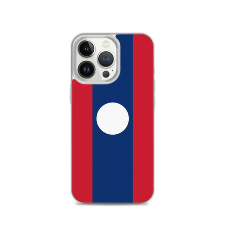 Coque iphone drapeau laos souple antichoc transparente