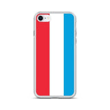 Coque iphone drapeau luxembourg souple antichoc transparente