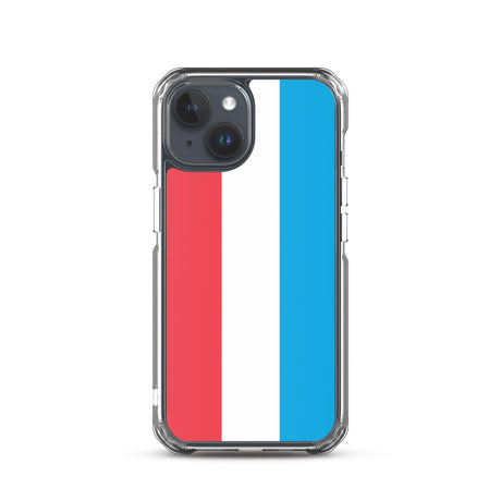 Coque iphone drapeau luxembourg souple antichoc transparente