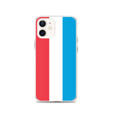 Coque iphone drapeau luxembourg souple antichoc transparente