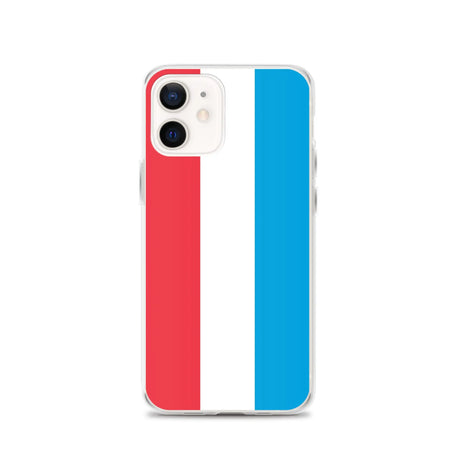 Coque iphone drapeau luxembourg souple antichoc transparente