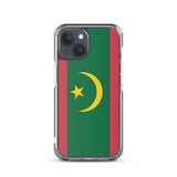 Coque iphone drapeau mauritanie souple antichoc transparente