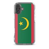 Coque iphone drapeau mauritanie souple antichoc transparente