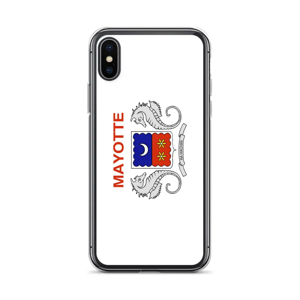 Coque iphone drapeau mayotte souple antichoc transparente