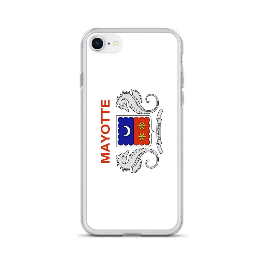 Coque iphone drapeau mayotte souple antichoc transparente