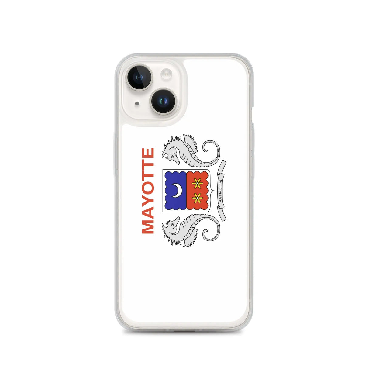 Coque iphone drapeau mayotte souple antichoc transparente