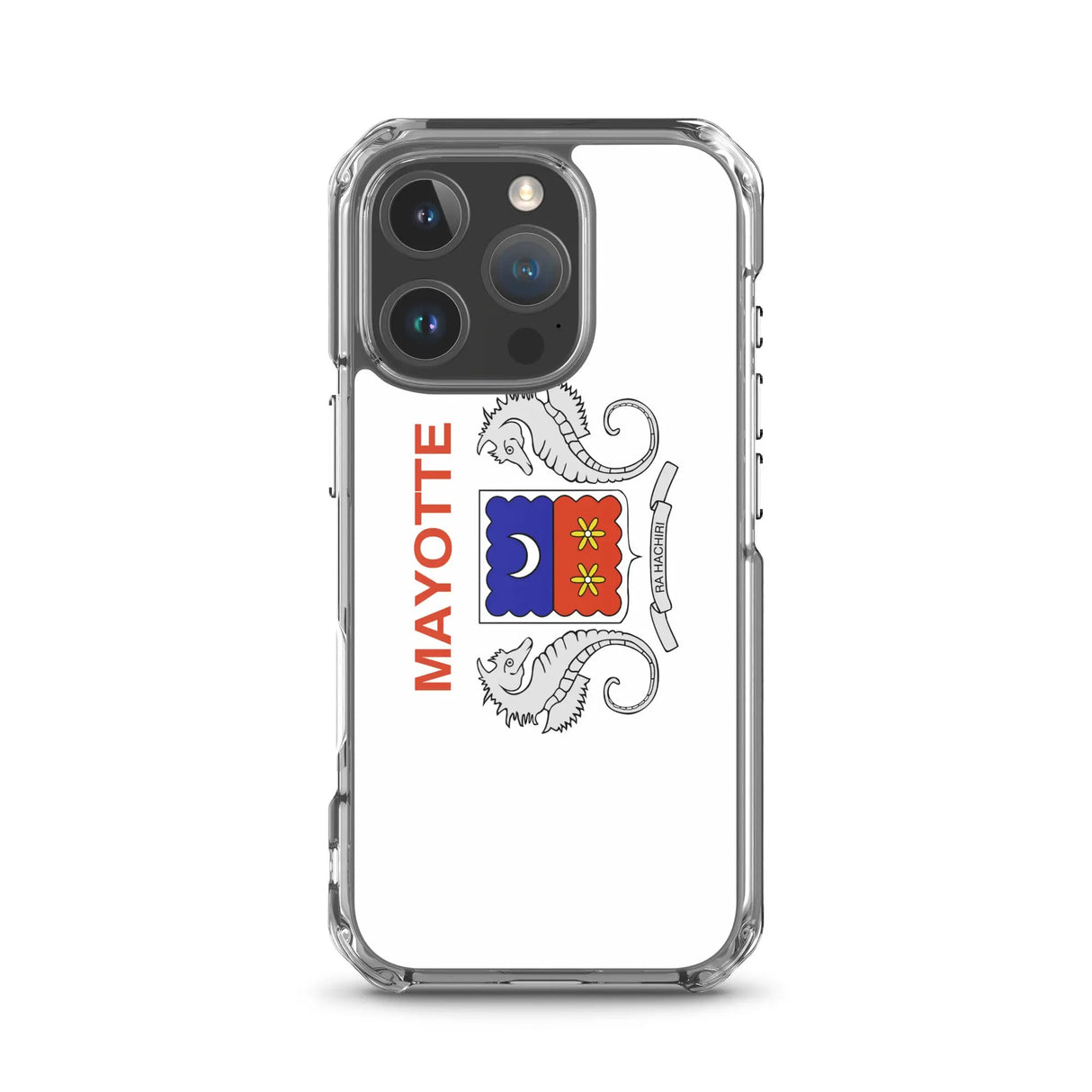Coque iphone drapeau mayotte souple antichoc transparente
