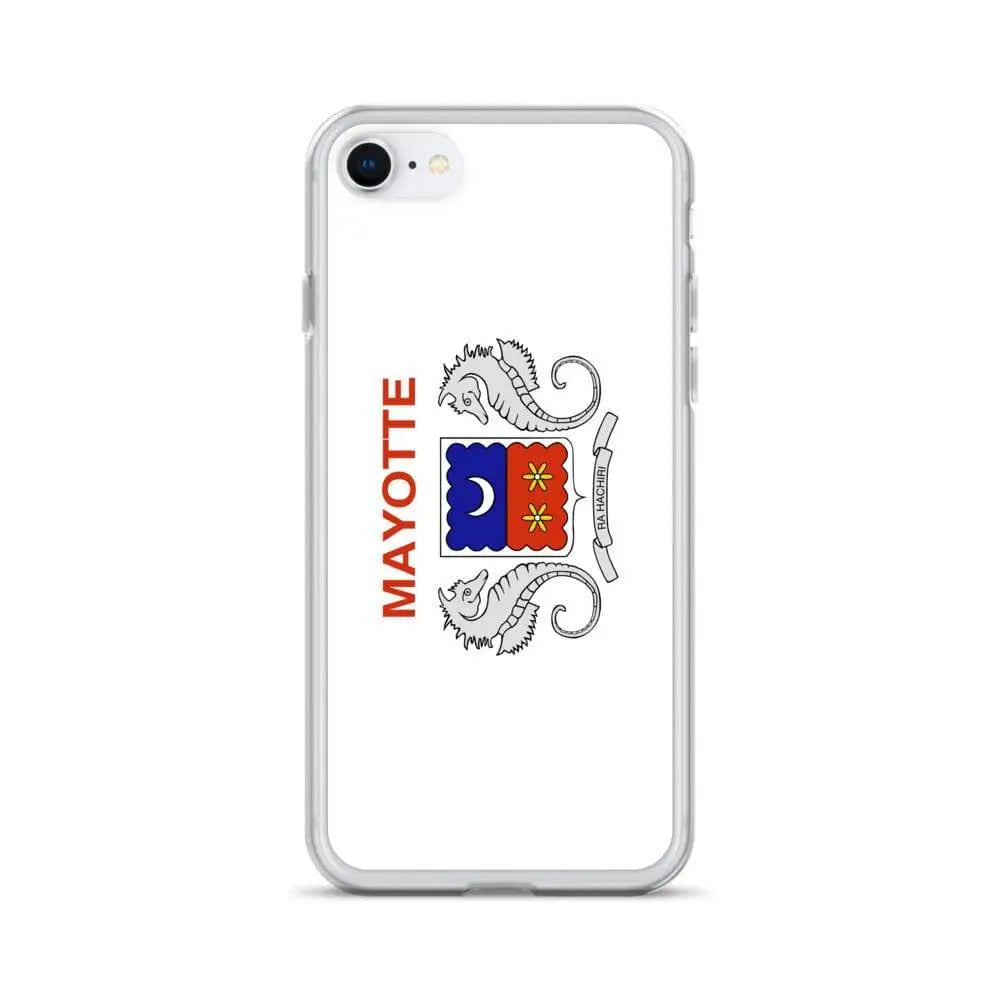 Coque iphone drapeau mayotte souple antichoc transparente