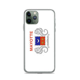 Coque iphone drapeau mayotte souple antichoc transparente