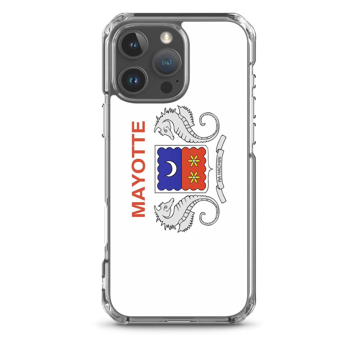 Coque iphone drapeau mayotte souple antichoc transparente