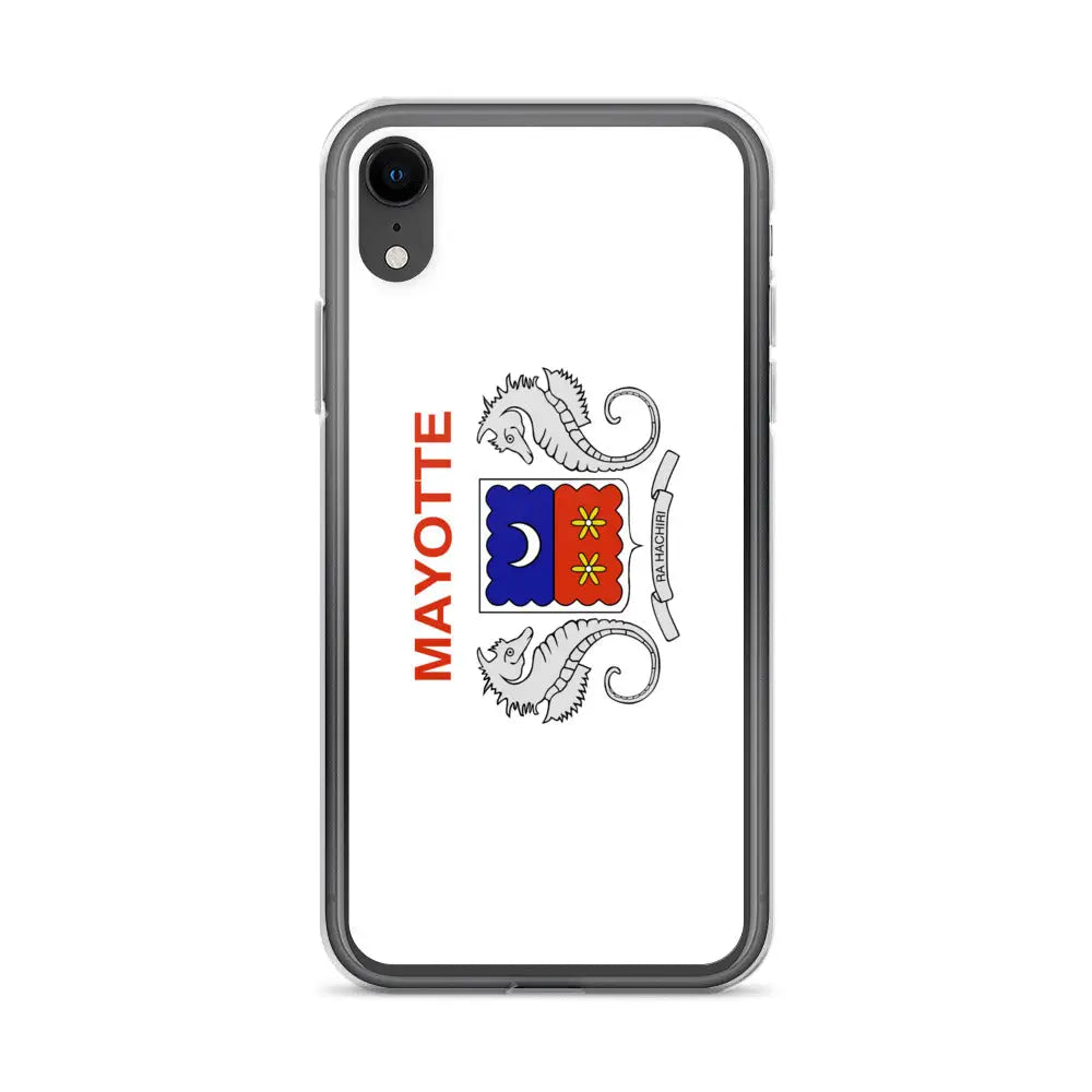 Coque iphone drapeau mayotte souple antichoc transparente
