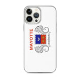 Coque iphone drapeau mayotte souple antichoc transparente