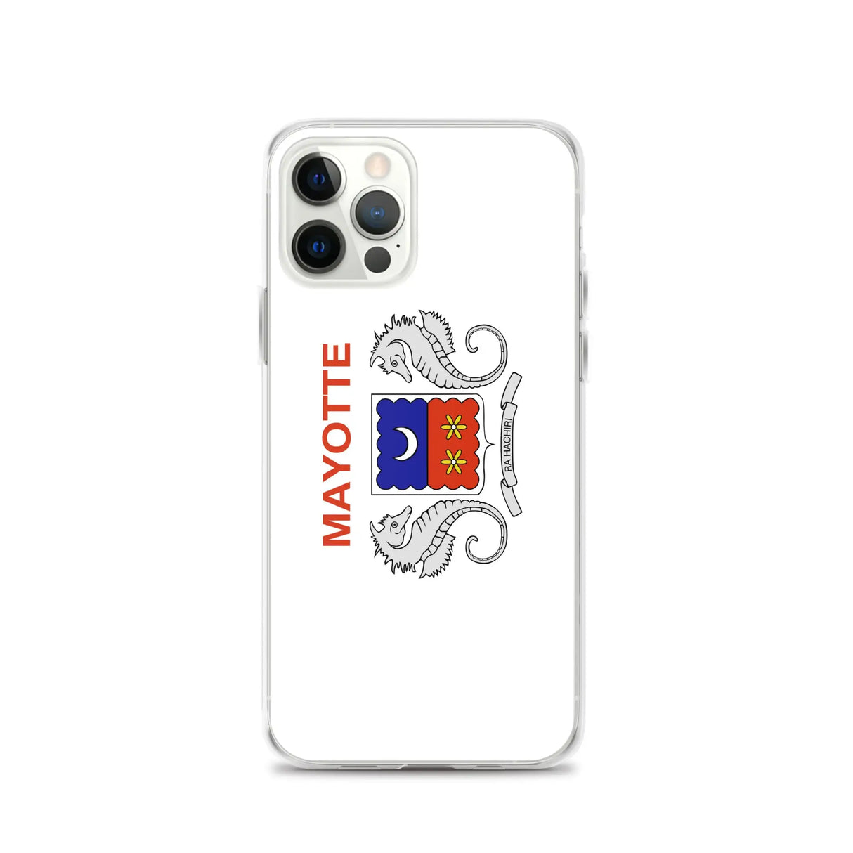 Coque iphone drapeau mayotte souple antichoc transparente