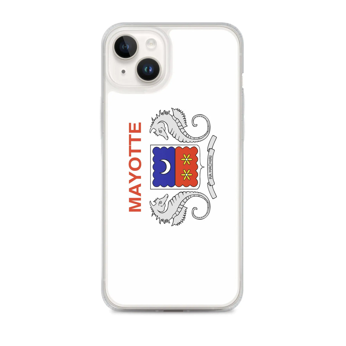 Coque iphone drapeau mayotte souple antichoc transparente